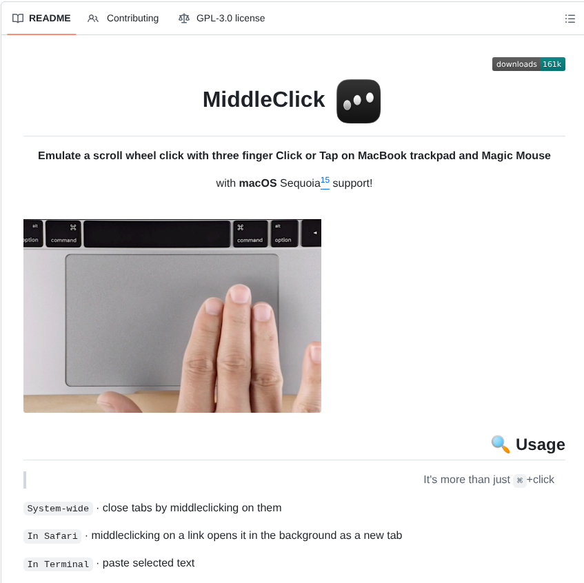 Artginzburg Middleclick screenshot