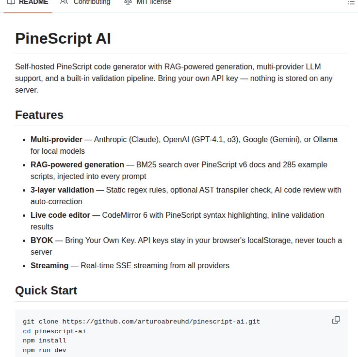 Arturoabreuhd Pinescript Ai screenshot