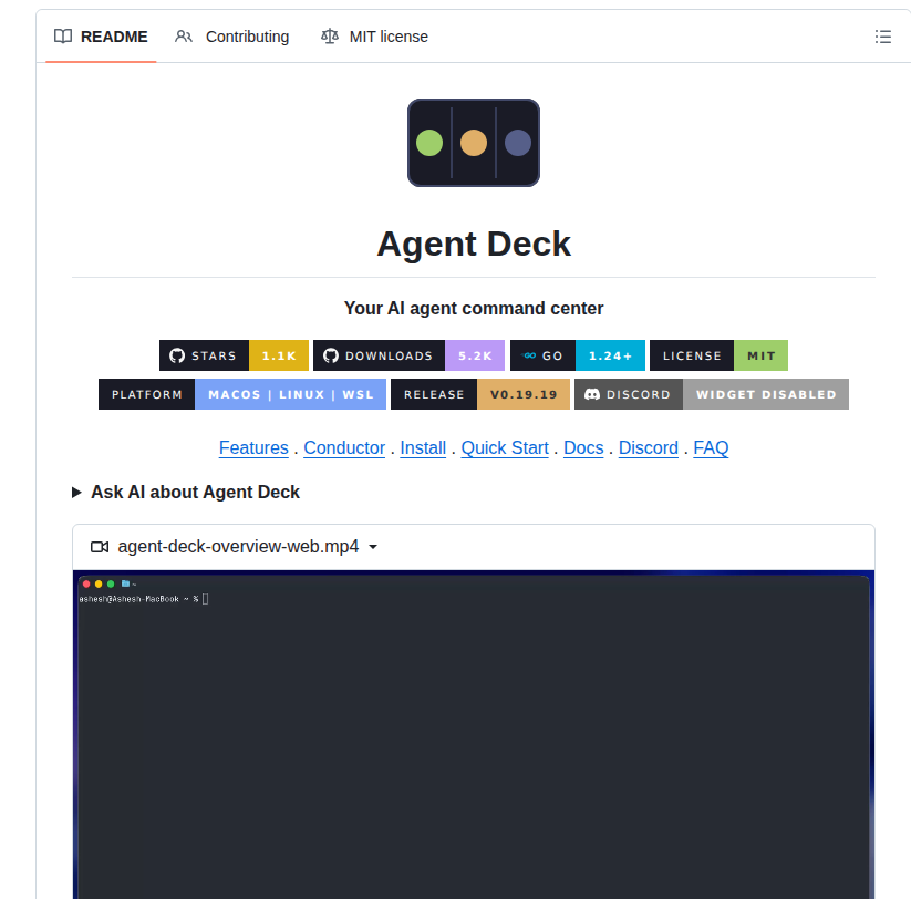 Asheshgoplani Agent Deck screenshot