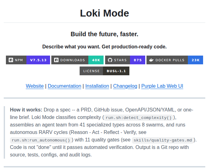 Asklokesh Loki Mode screenshot