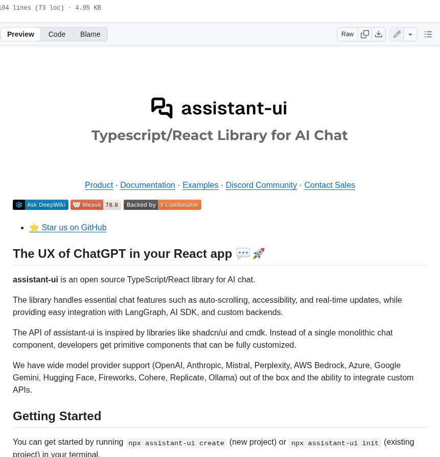 Assistant Ui Assistant Ui screenshot