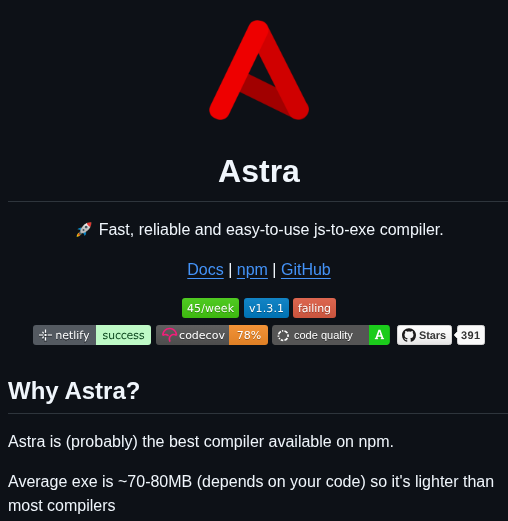 Astracompiler Cli screenshot