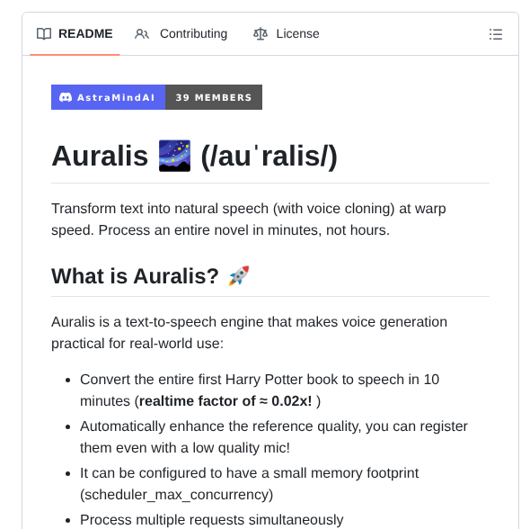 Astramind Ai Auralis screenshot