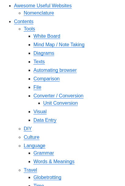 Atakanaltok Awesome Useful Websites screenshot