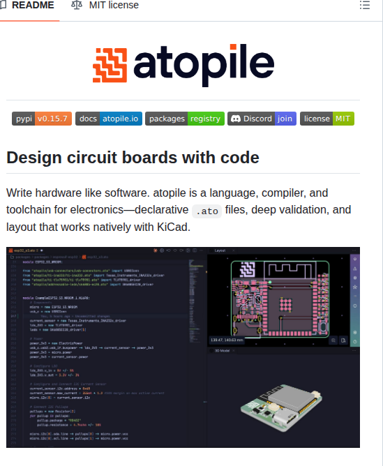 Atopile Atopile screenshot