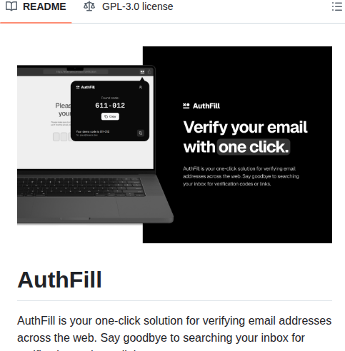 Authfill Authfill screenshot