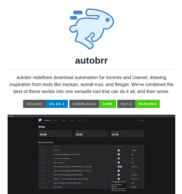 Autobrr Autobrr screenshot