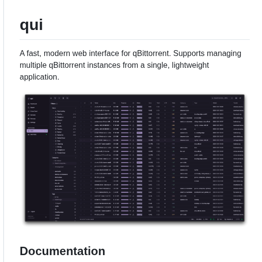 Autobrr Qui screenshot