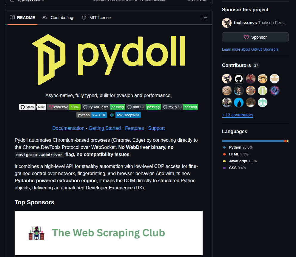 Autoscrape Labs Pydoll screenshot