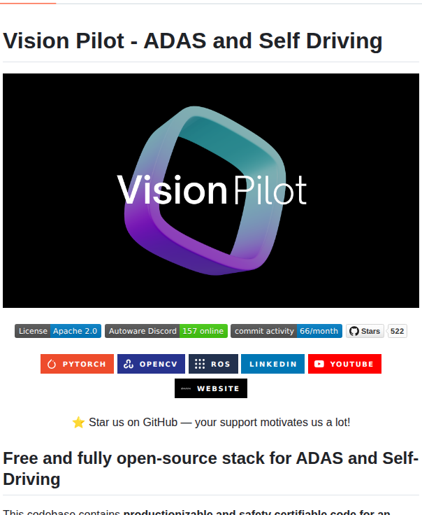 Autowarefoundation Autoware_vision_pilot screenshot