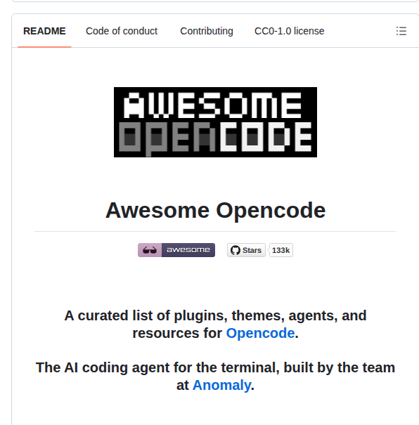 Awesome Opencode Awesome Opencode screenshot