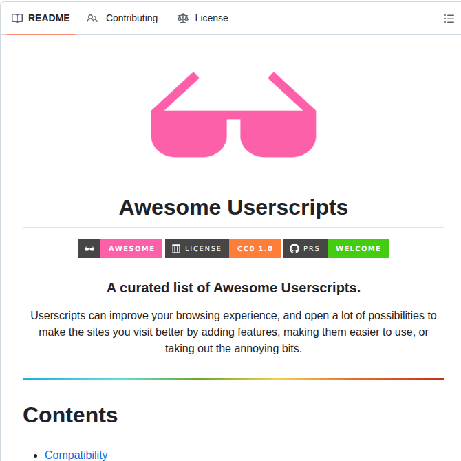 Awesome Scripts Awesome Userscripts screenshot