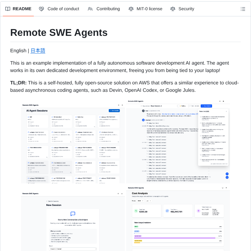 Aws Samples Remote Swe Agents screenshot
