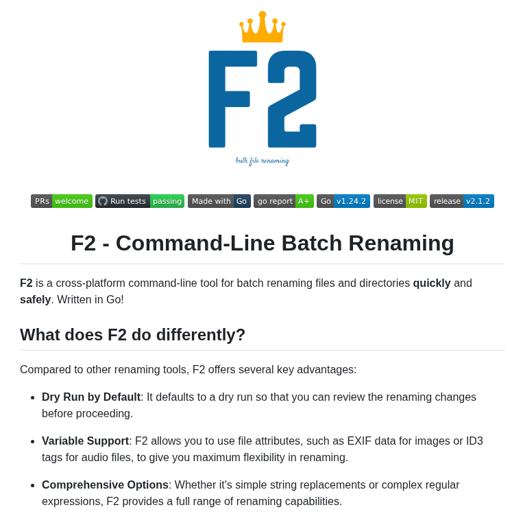 Ayoisaiah F2 screenshot