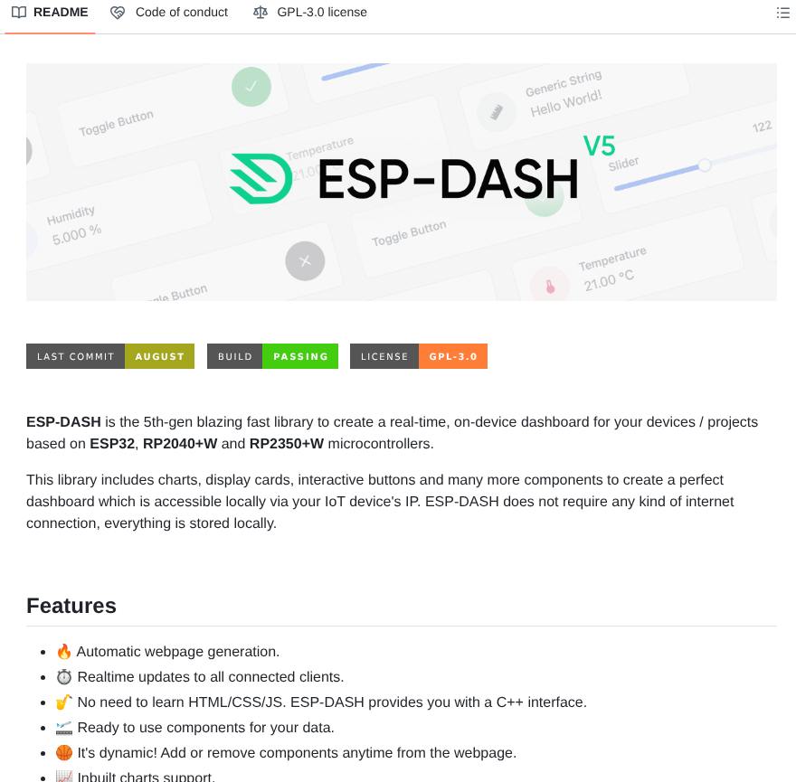 Ayushsharma82 Esp Dash screenshot