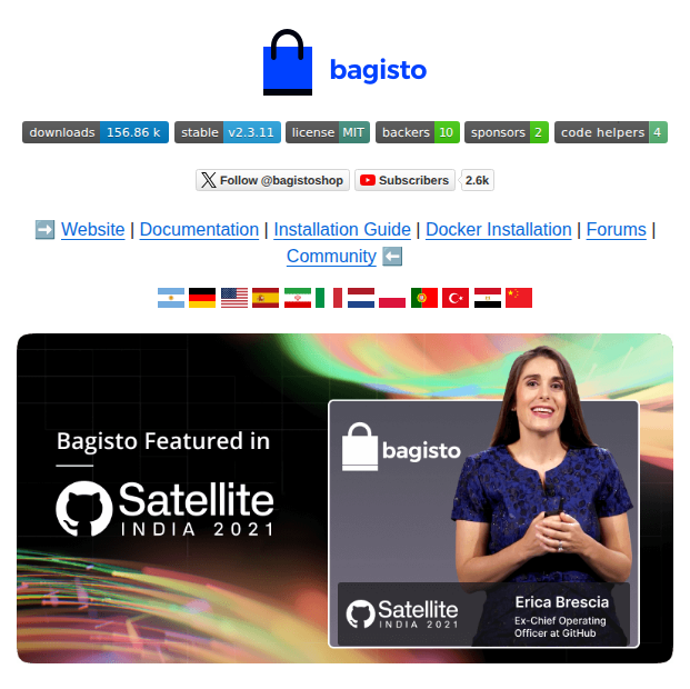 Bagisto Bagisto screenshot