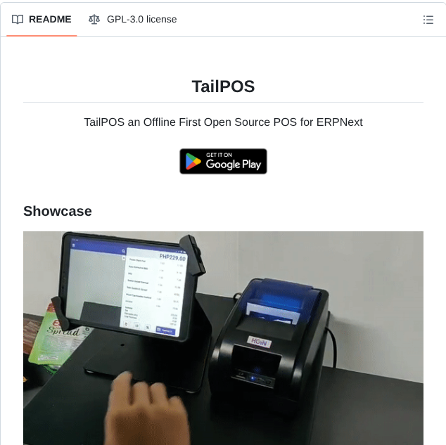Bailabs Tailpos screenshot