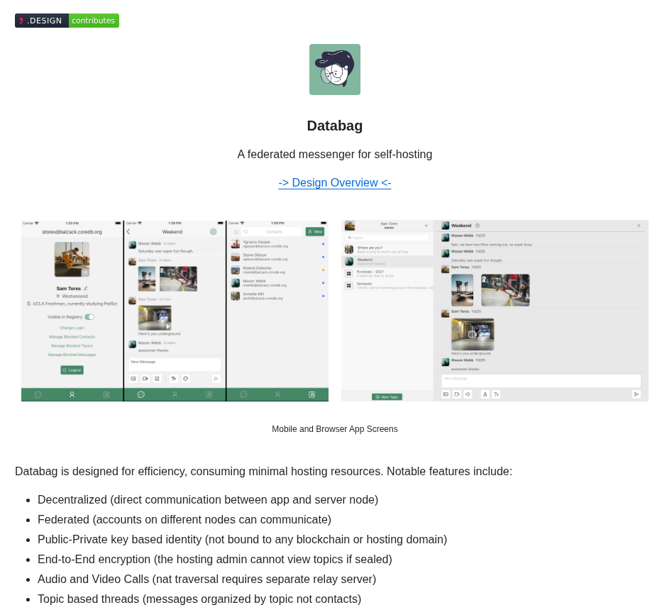 Balzack Databag screenshot