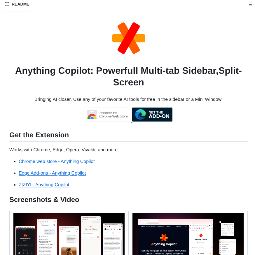 Baotlake Anything Copilot screenshot