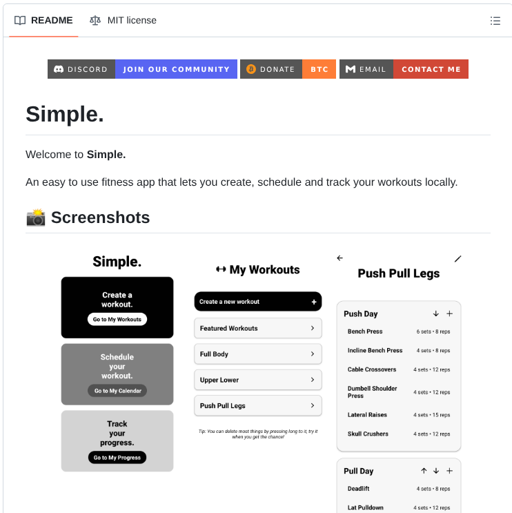 Basarsubasi Simplefitnessapp screenshot