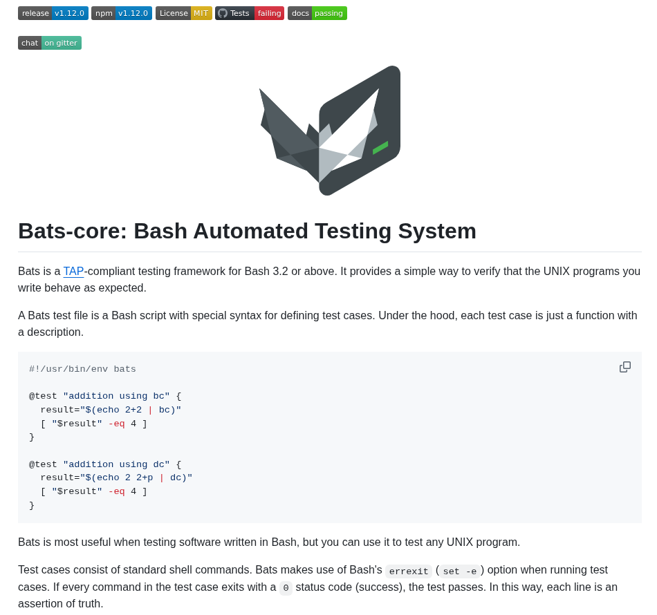 Bats Core Bats Core screenshot