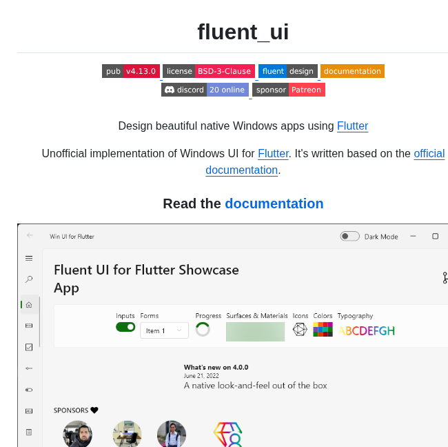 Bdlukaa Fluent_ui screenshot