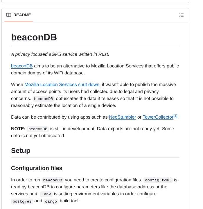 Beacondb Beacondb screenshot