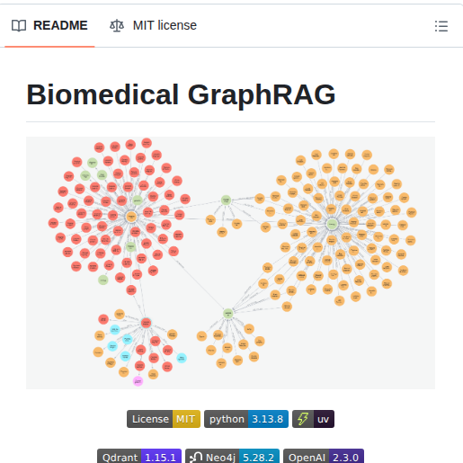 Benitomartin Biomedical Graphrag screenshot