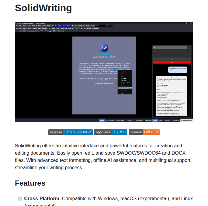 Berkaygediz Solidwriting screenshot