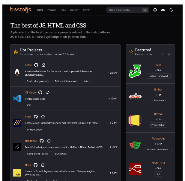 Bestofjs Bestofjs screenshot