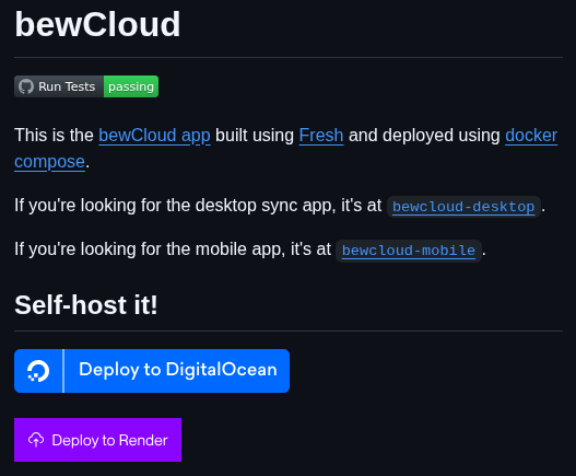 Bewcloud Bewcloud screenshot