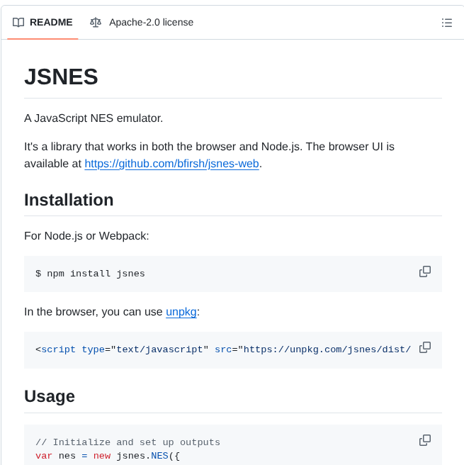 Bfirsh Jsnes screenshot