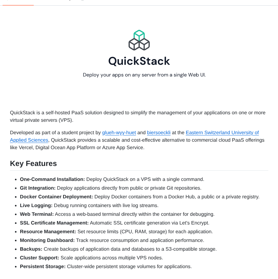 Biersoeckli Quickstack screenshot