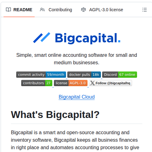 Bigcapitalhq Bigcapital screenshot