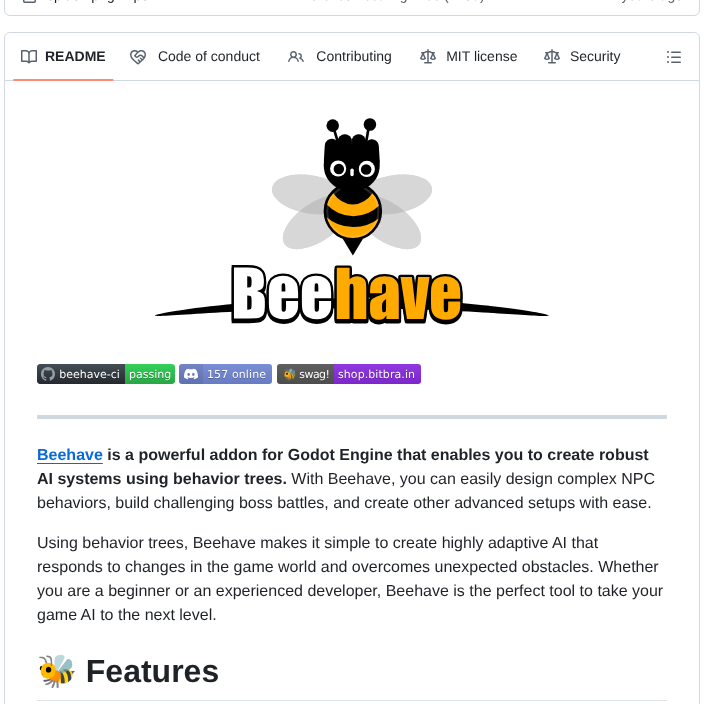Bitbrain Beehave screenshot