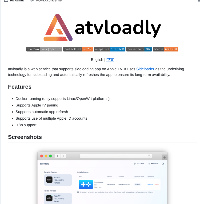 Bitxeno Atvloadly screenshot