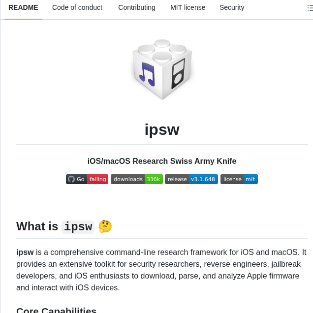 Blacktop Ipsw screenshot