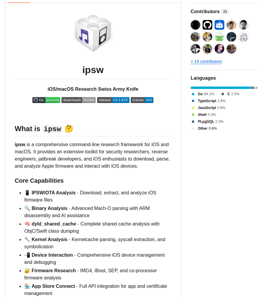 Blacktop Ipsw screenshot