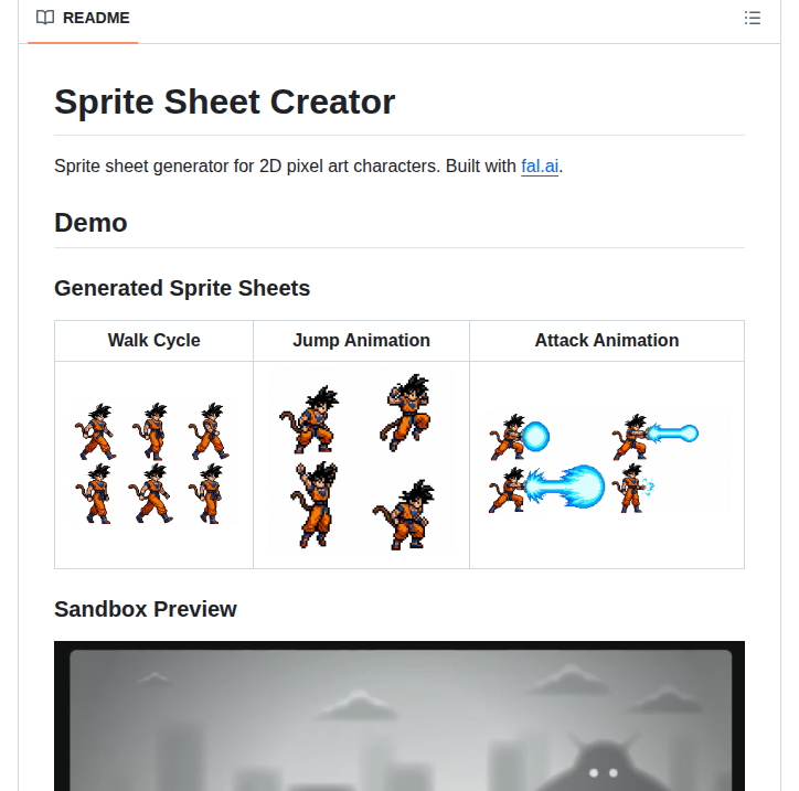 Blendi Remade Sprite Sheet Creator screenshot