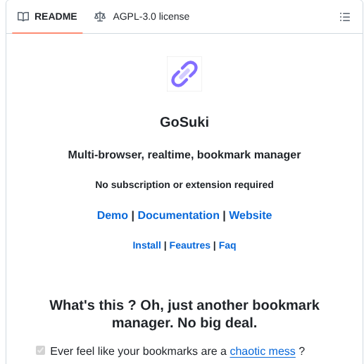 Blob42 Gosuki screenshot