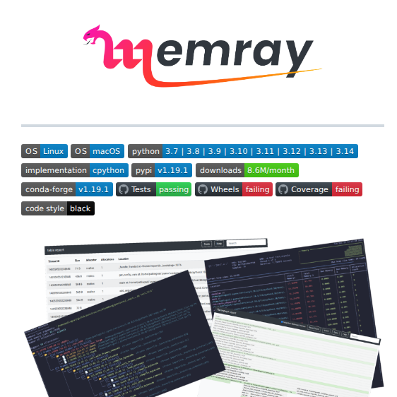 Bloomberg Memray screenshot