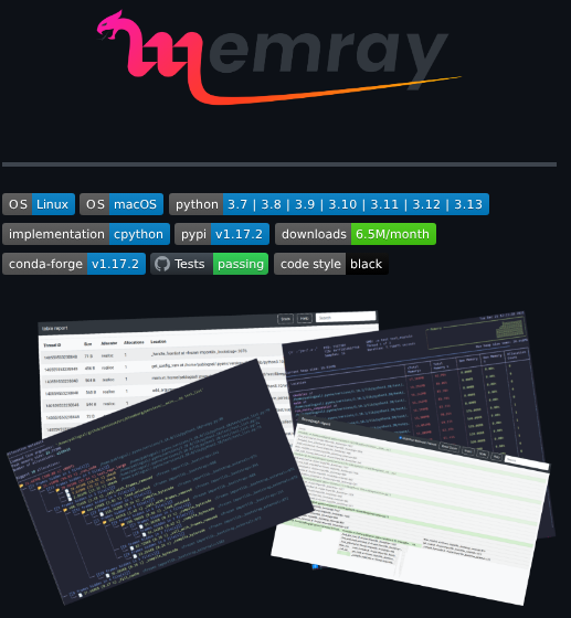 Bloomberg Memray screenshot