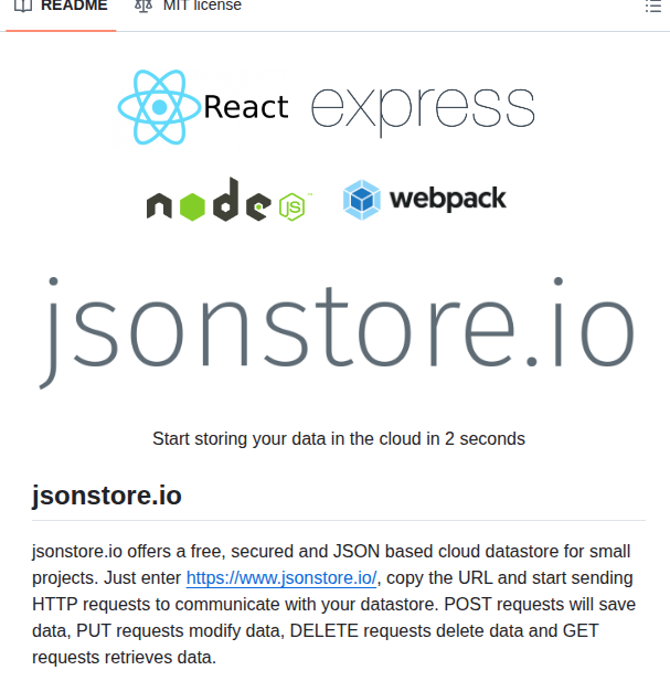 Bluzi Jsonstore screenshot