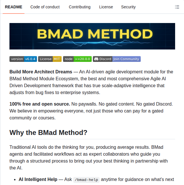 Bmad Code Org Bmad Method screenshot
