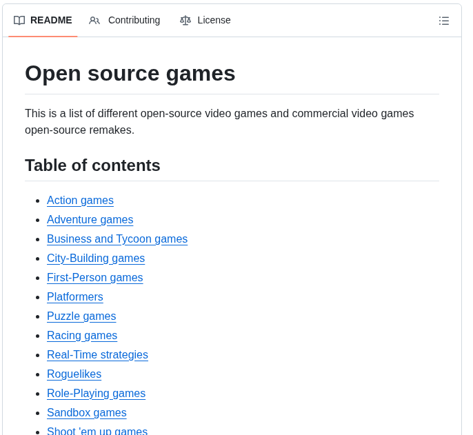Bobeff Open Source Games screenshot