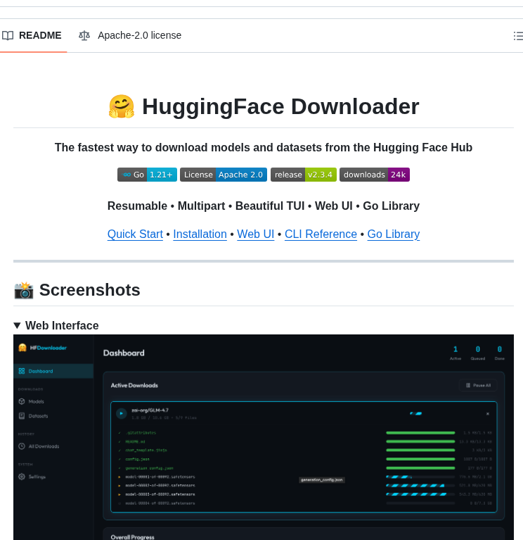 Bodaay Huggingfacemodeldownloader screenshot