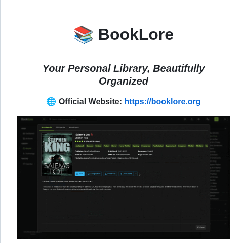 Booklore App Booklore screenshot