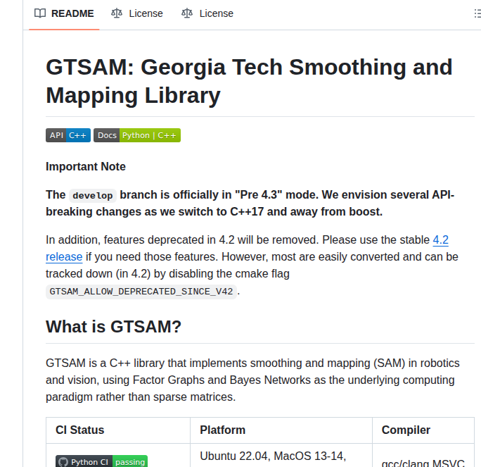 Borglab Gtsam screenshot
