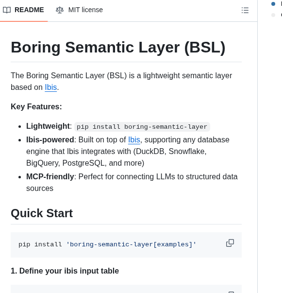 Boringdata Boring Semantic Layer screenshot