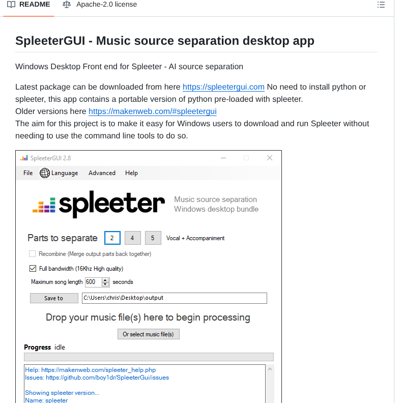 Boy1dr Spleetergui screenshot